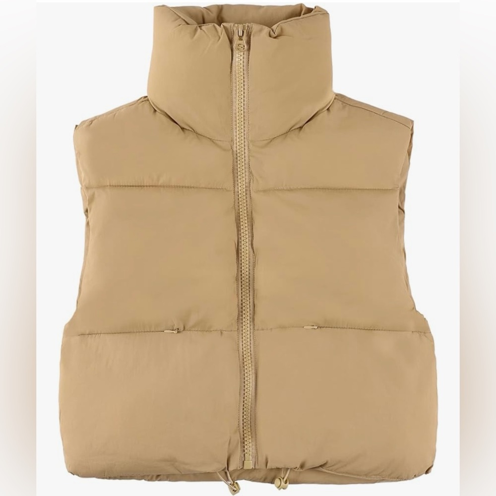 Cropped Puffer Vest